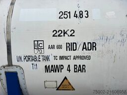 Welfit Oddy 20FT ISO, 24.930L / 1-COMP.  / T11 / valid 5Y/C...