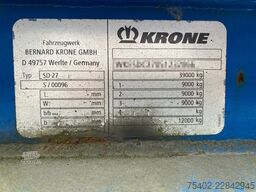 Krone SD 27 / Conatiner chassis / 40 FT / BPW