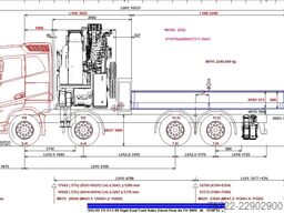 Volvo FH 540 8x4 Pritsche HIAB 1188 JIB + Arbeitskorb...