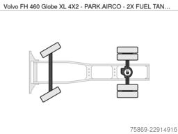 Volvo FH 460 Globe XL 4X2 - PARK.AIRCO - 2X FUEL TANK...