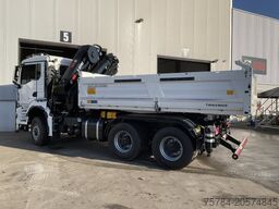 MAN 33.520 6X6 BL NEU BORDMATIK 3 SEITEN KIPPER HIAB KRAN MIETKAUF MöGLICH