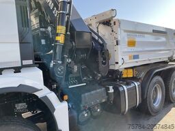 MAN 33.520 6X6 BL NEU BORDMATIK 3 SEITEN KIPPER HIAB X-352E HIPRO KRAN MIETKAUF MöGLICH