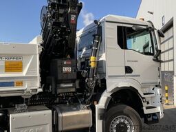 MAN 33.520 6X6 BL NEU BORDMATIK 3 SEITEN KIPPER HIAB X-352E HIPRO KRAN MIETKAUF MöGLICH