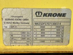 KRONE 3 Axle BPW axles, sliding roof, Disc brakes, Ai...