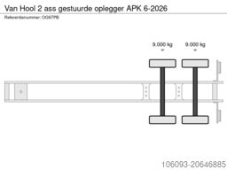 Van Hool 2 ass gestuurde oplegger APK 6-2026