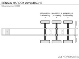 BENALU HARDOX 26m3+BACHE