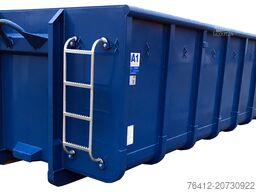 A1 Container Normbehälter 22 m³ - Doppelflügeltür - RAL 5010 Enzianblau - Abrollcontainer