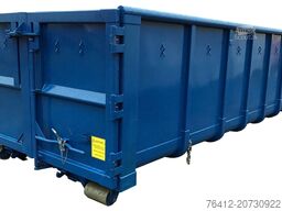 A1 Container Normbehälter 22 m³ - Doppelflügeltür - RAL 5010 Enzianblau - Abrollcontainer
