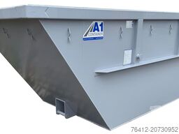 A1 Container Absetzmulde 7 m³ - Trapezform - RAL 7040 Fenstergrau