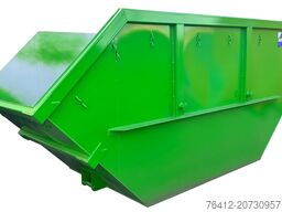 A1 Container Absetzmulde 10 m³ asym. offen ? RAL 6018 Gelbgrün ? Absetzcontainer
