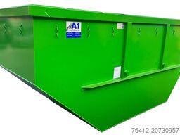 A1 Container Absetzmulde 10 m³ asym. offen ? RAL 6018 Gelbgrün ? Absetzcontainer