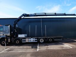 DAF CF 480 8x2 Open box truck with Hiab X-Hiduo 228...