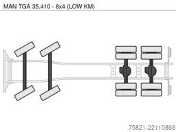 MAN TGA 35.410 - 8x4 (LOW KM)