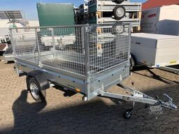 Brenderup Tieflader 2270SUB750 Stahl, 0,75 to. 2700x1300x270mm mit Laubgitter 80 cm