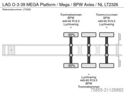 LAG O-3-39 MEGA Platform / Mega / BPW Axles / NL
