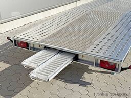 Martz GT PLUS 850/3 S 3,5T | ALUBODEN MITTIG | ALURAMPEN 853X215CM 3500KG AUTOTRAILER