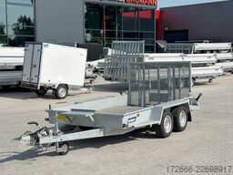 Variant 3516 B3 | MAXI LOAD | RAMPE | ALURIFFELBLECH 300X162CM 3500KG BAUMASCHINENANHÄNGER | BEAVERTAIL