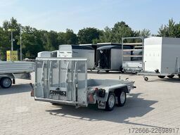 Variant 3516 B3 | MAXI LOAD | RAMPE | ALURIFFELBLECH 300X162CM 3500KG BAUMASCHINENANHÄNGER | BEAVERTAIL