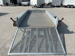Variant 3516 B3 | MAXI LOAD | RAMPE | ALURIFFELBLECH 300X162CM 3500KG BAUMASCHINENANHÄNGER | BEAVERTAIL