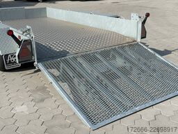 Variant 3516 B3 | MAXI LOAD | RAMPE | ALURIFFELBLECH 300X162CM 3500KG BAUMASCHINENANHÄNGER | BEAVERTAIL