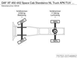 DAF XF 450 4X2 Space Cab Standairco NL Truck APK/TU...