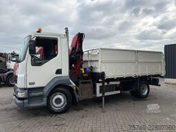 DAF LF 55.220 + HMF 735 K2 -- 2X EXT. + TIPPER + 3 ...