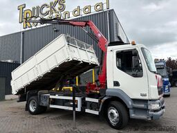 DAF LF 55.220 + HMF 735 K2 -- 2X EXT. + TIPPER + 3 ...
