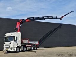 Scania R590 V8 8x2 / HMF 9520 - JIB - WINCH / TRACTOR