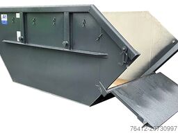 A1 Container Absetzmulde 7 m³ mit Bauschuttklappe - RAL 7016 Anthrazitgrau - Absetzcontainer