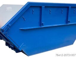 A1 Container Absetzmulde 7 m³ mit Bauschuttklappe - RAL 5010 Enzianblau - Absetzcontainer