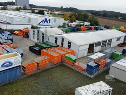 A1 Container Absetzmulde 10 m³ asym. offen ? RAL 5010 Enzianblau ? Absetzcontainer