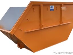 A1 Container Absetzmulde 10 m³ asym. offen - RAL 2011 Tieforange - Absetzcontainer