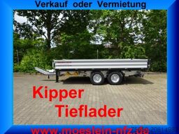 Möslein TTD11 weiß neuer Tandem 3- Seitenkipper Tieflader-- Neufahrzeug --