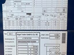 Kögel SN 24-1 *MEGA, *Tautliner, *Liftachse, *Hubdach
