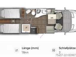 EURAMOBIL Contura Mercedes 766 EF Comfort 2026 Leder AHK