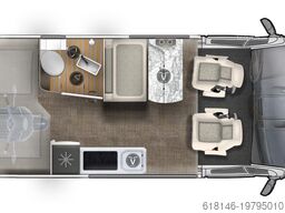 EURA MOBIL VAN 635 HB Solaranlage 120 W, Lithium Batterie