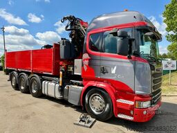 Scania G490 8x4 TRIDEM PRITSCHE + KRAN FASSI F275A.2.2...