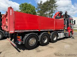 Scania G490 8x4 TRIDEM PRITSCHE + KRAN FASSI F275A.2.2...