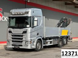SCANIA R450 6x2 LL Pritsche FASSI 155 LK Lenk/Lift