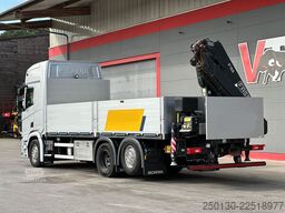 SCANIA R450 6x2 LL Pritsche FASSI 155 LK Lenk/Lift