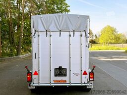 Vezeko VT 2700 ALUBODEN | RAMPE-/TÜR-KOMBI | TREIBGITTER 320X160X190CM VIEHANHÄNGER | RAMPENGUMMI | LÜFTUNG
