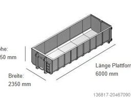  BMP Bohemia 25cbm Behälter Mulde Abrollcontainer