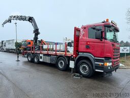 Camión grúa Scania R490 8x4 + CRANE HIAB 377 E-4 HIPRO + JIB 100 X...