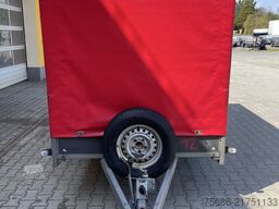 SARIS Woody FW 150 Einachser Tieflader Plane