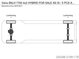 Volvo B5LH 7700 4x2 HYBRID FOR SALE AS IS  / 5 PCS AV...
