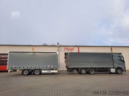Rimorchio aperto con telone FLIEGL Tandem-Plattform-Anhänger TPS 180