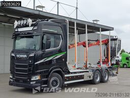 Scania S650 S 6X4 Tajfun LIV100K Kran Holztransport Re...