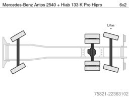 Mercedes-Benz Antos 2540 + Hiab 133 K Pro Hipro