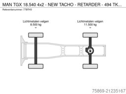 MAN TGX 18.540 4x2 - NEW TACHO - RETARDER - 494 TKM...