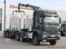 MERCEDES-BENZ Arocs 3351, 6x6, CRANE LOGLIFT ET450, + DOLL